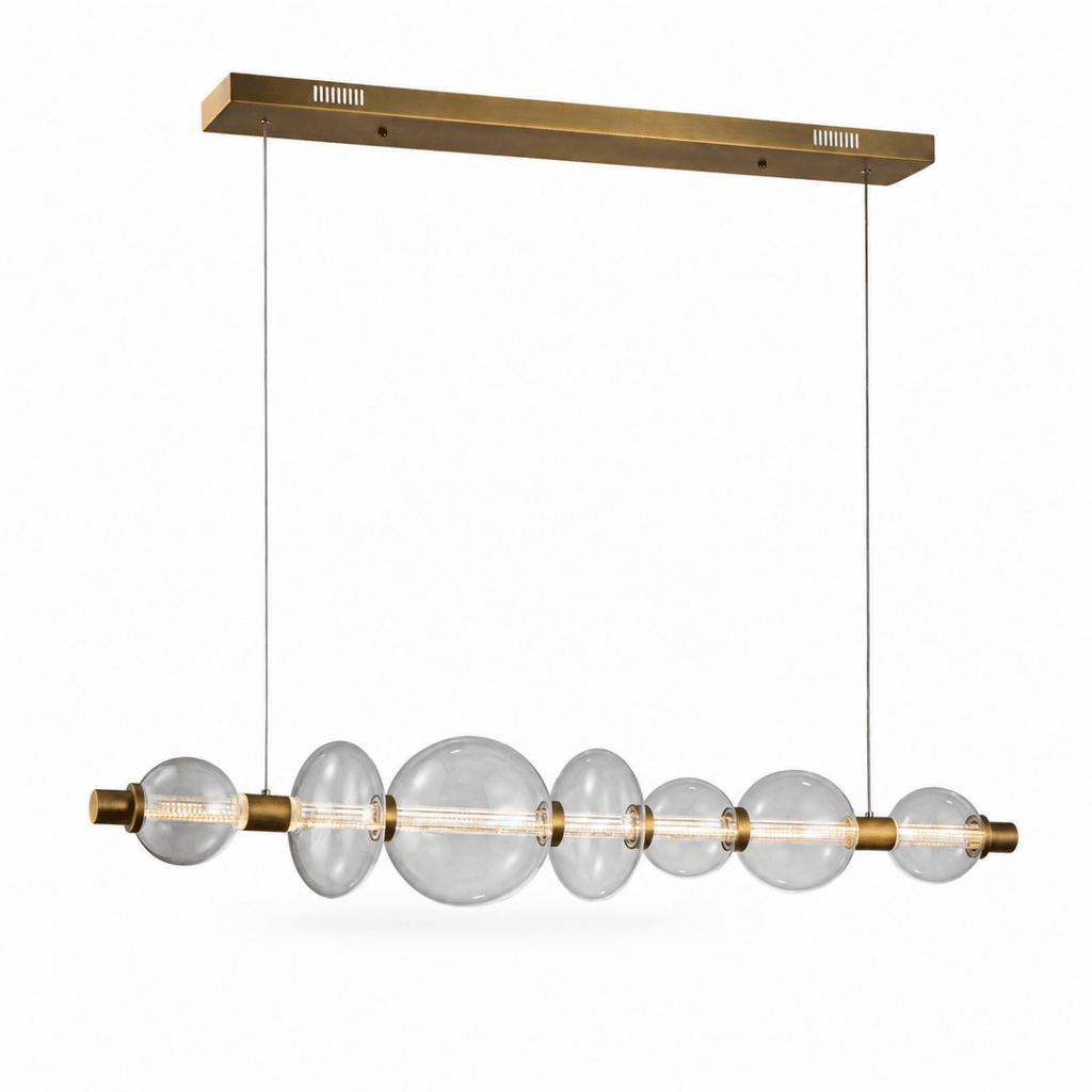 Modulon Suspension Clear Linear LED Chandelier