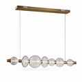 Modulon Suspension Clear Linear LED Chandelier