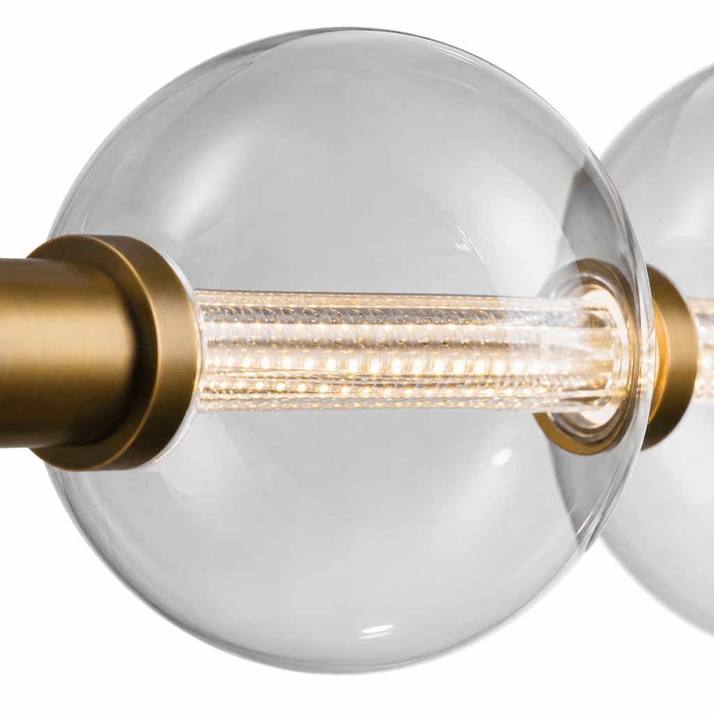 Modulon Suspension Clear Linear LED Chandelier