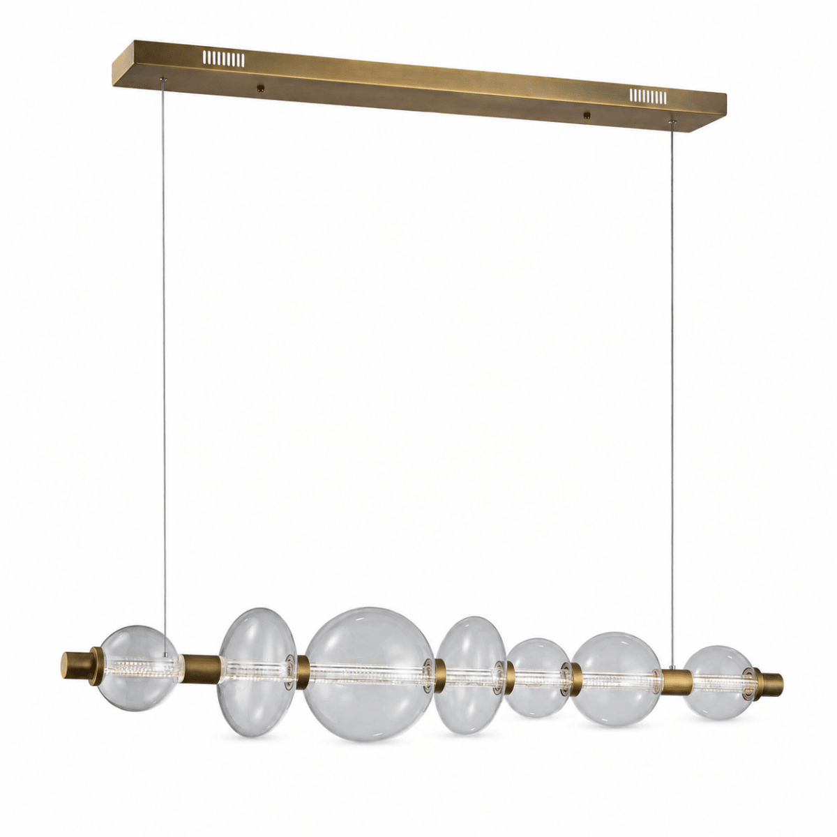 Modulon Suspension Clear Linear LED Chandelier
