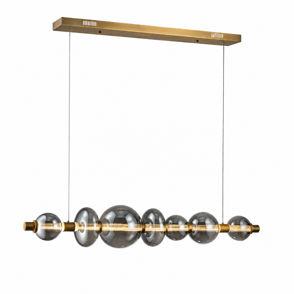 Modulon Suspension Smoke Linear LED Chandelier