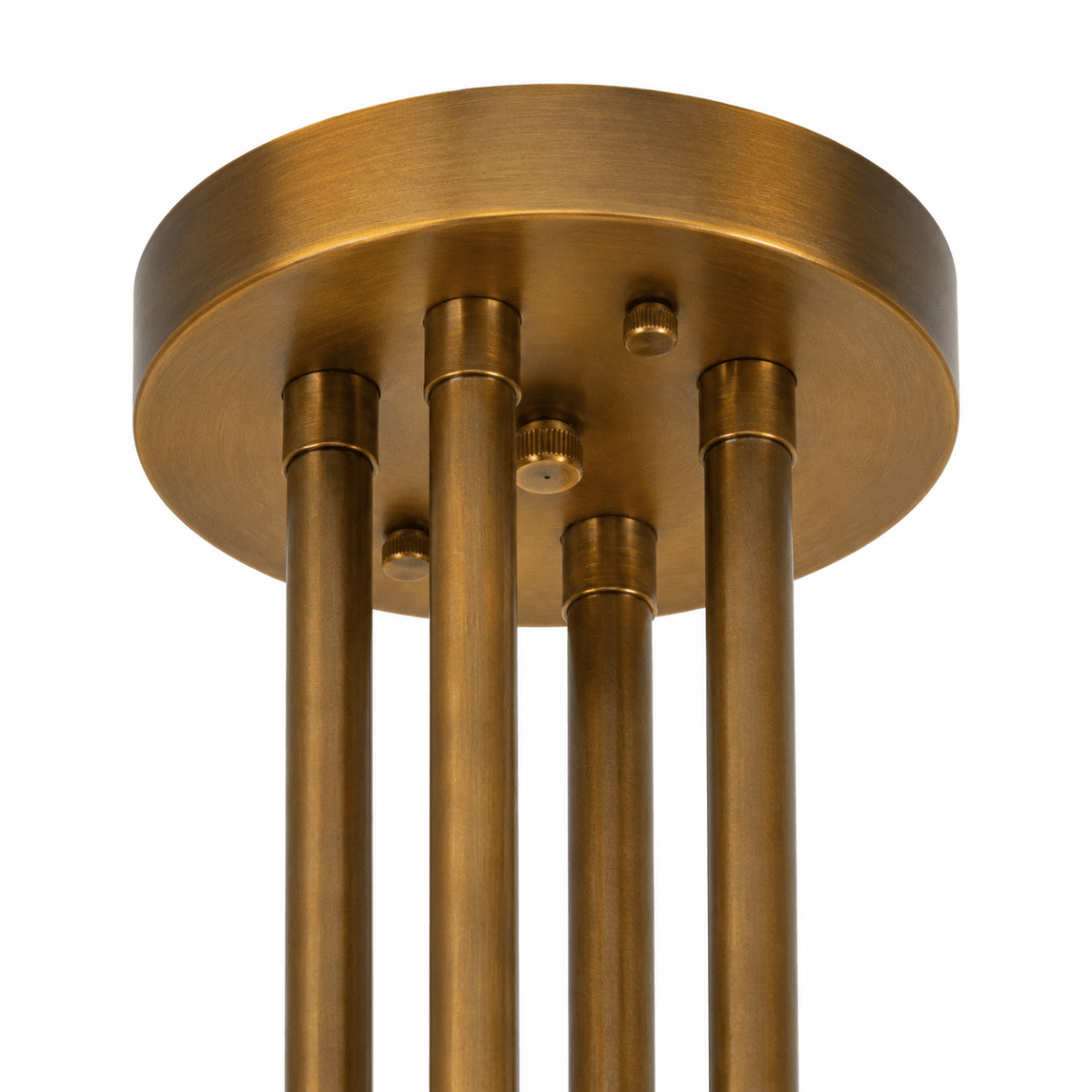 Monroe Aged Brass Candle Chandelier