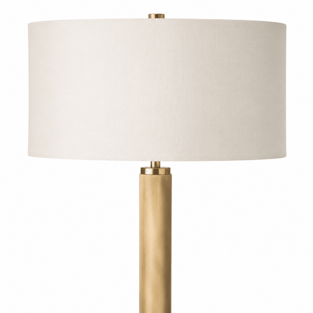 Moro Aged Brass Metal Floor Lamp