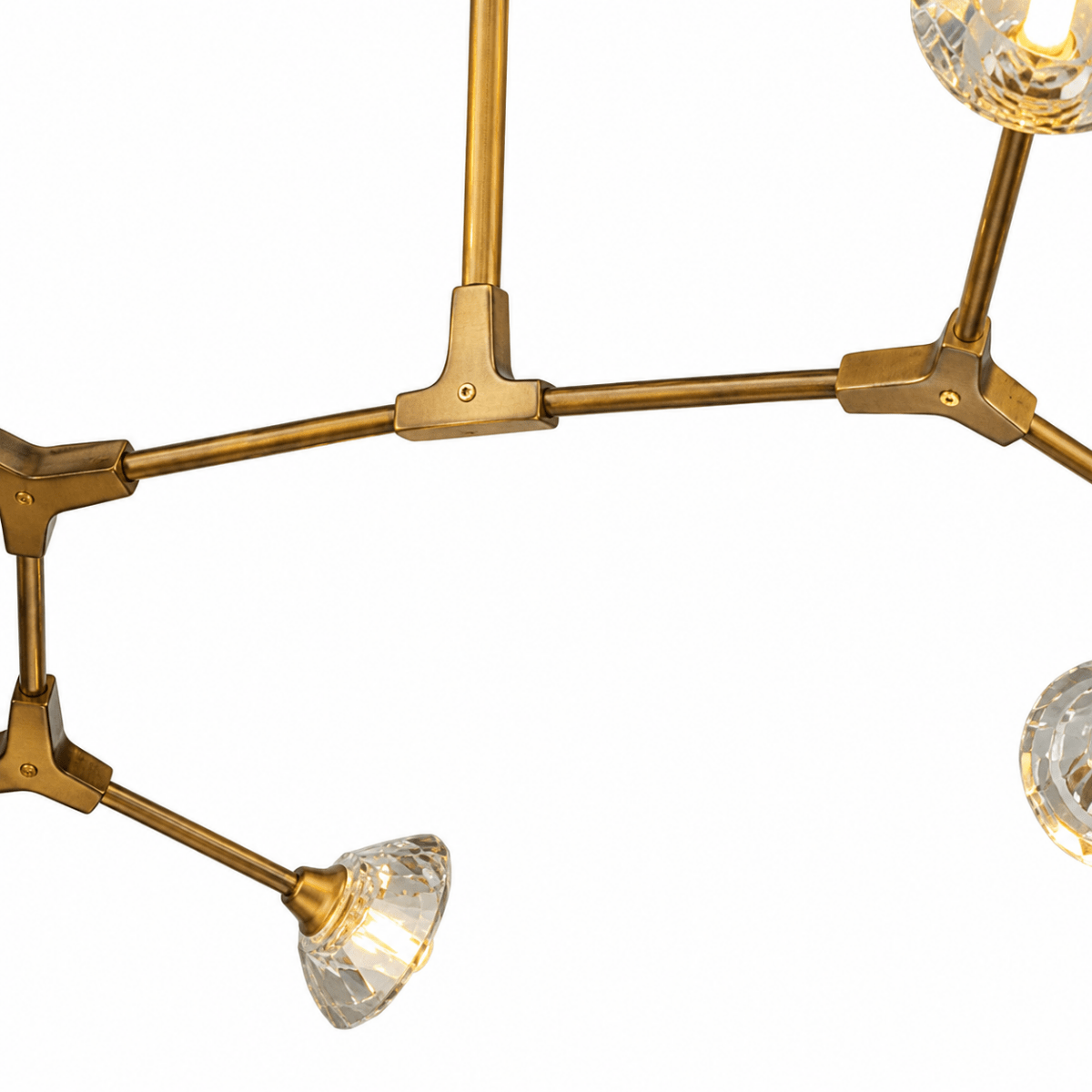 Nebula Crystal Bronze Sputnik Chandelier