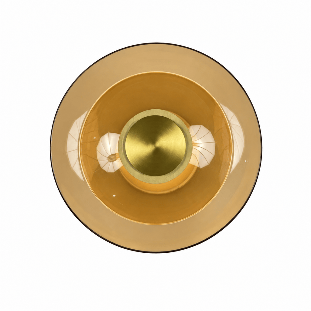 Nexis 12 Inch Gold & Amber LED Wall Sconce