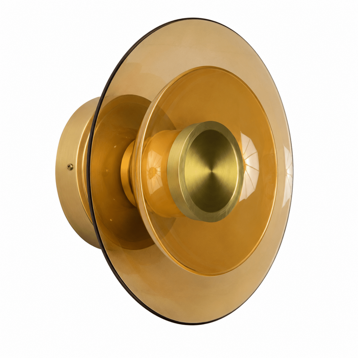 Nexis 12 Inch Gold & Amber LED Wall Sconce