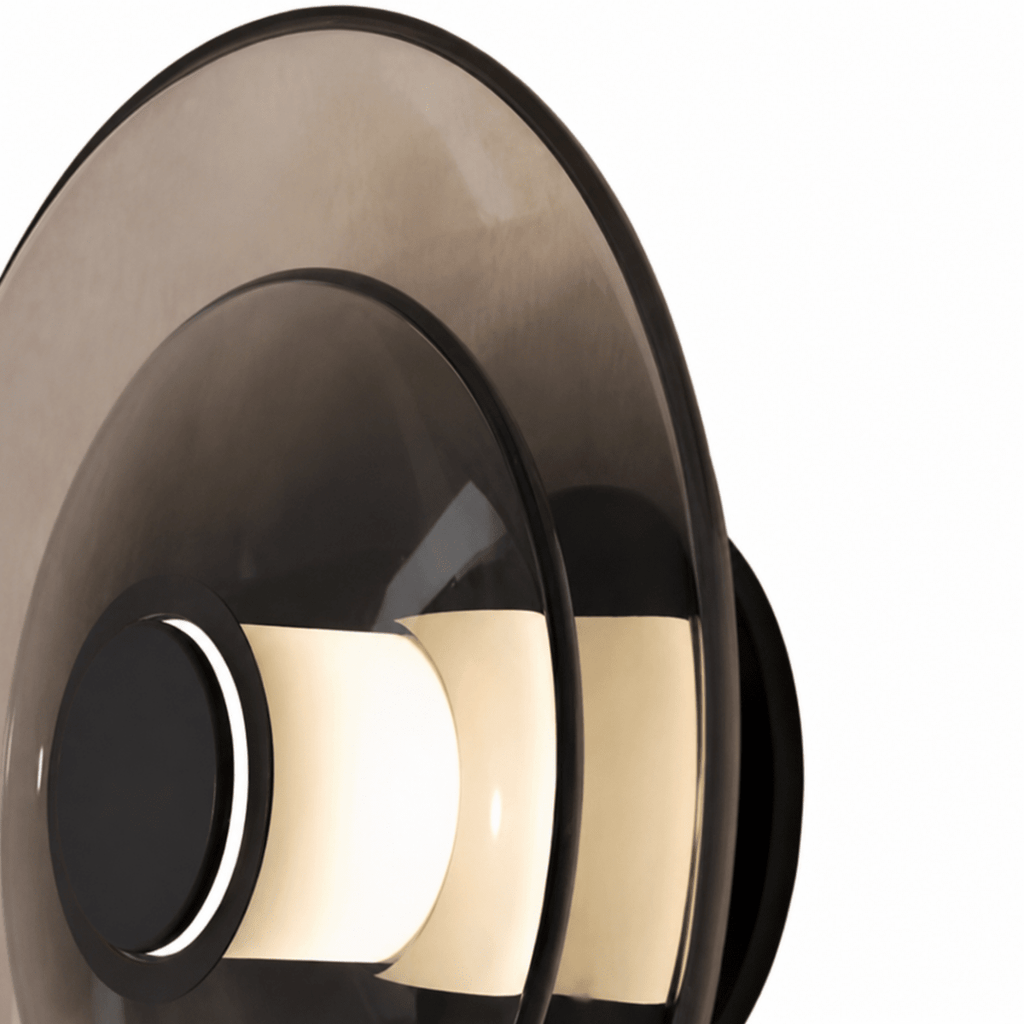Nexis 12 Inch Smoky Glass LED Wall Sconce