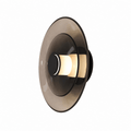 Nexis 12 Inch Smoky Glass LED Wall Sconce