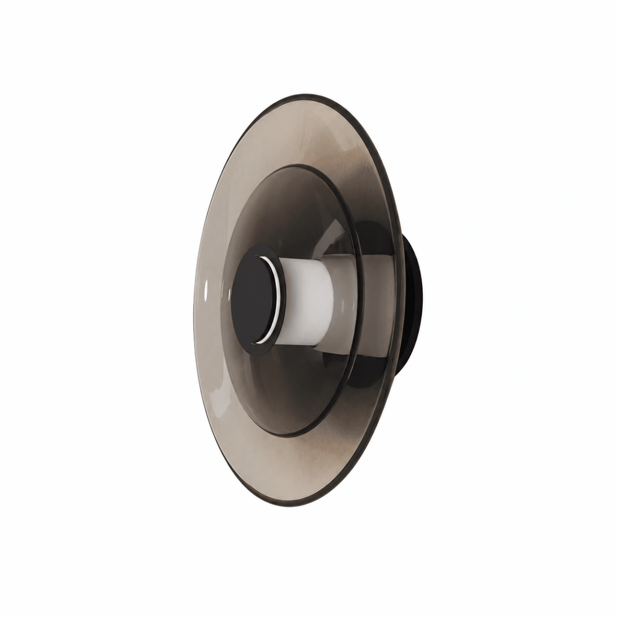 Nexis 12 Inch Smoky Glass LED Wall Sconce