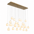 Nivora Cluster Globe Linear Marble Chandelier