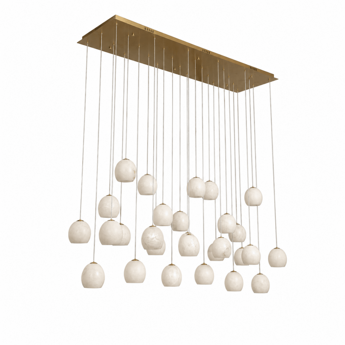 Nivora Cluster Globe Linear Marble Chandelier