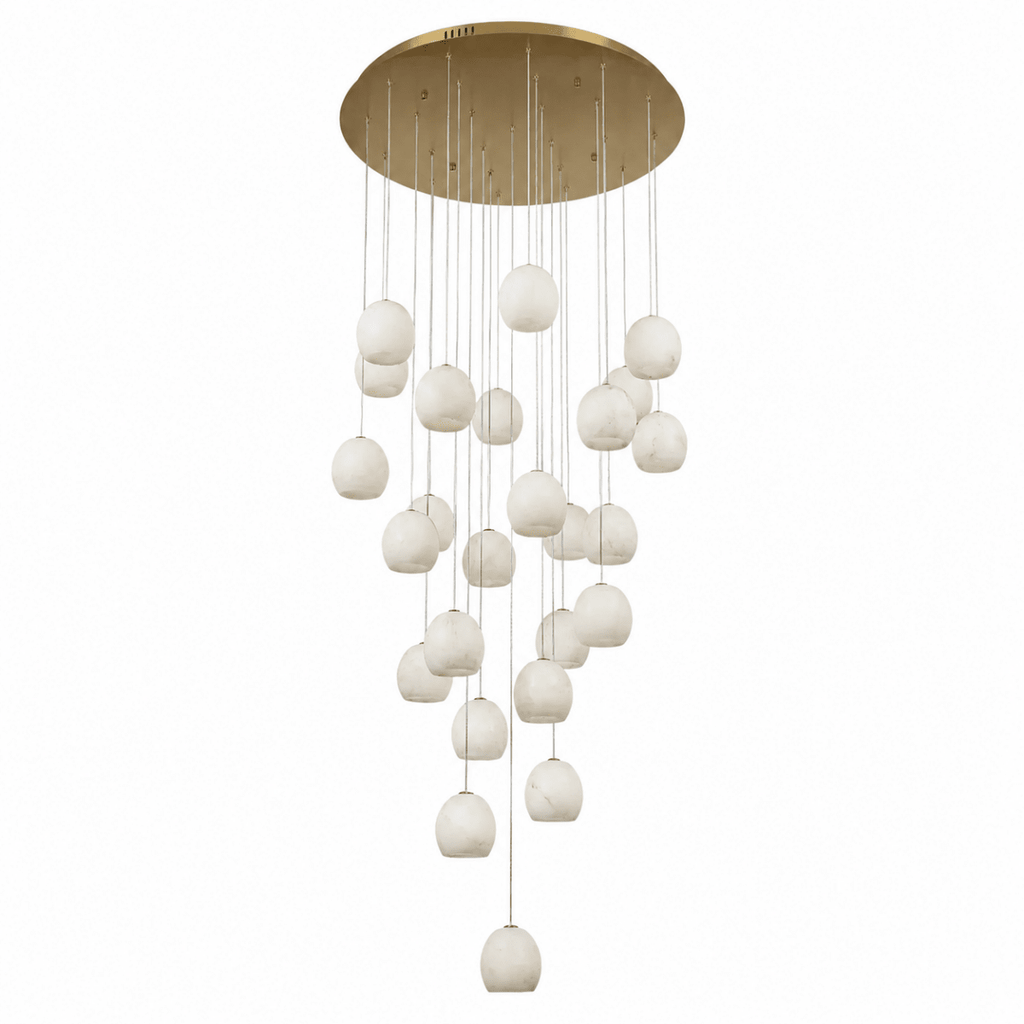 Nivora Cluster Staircase Marble Chandelier