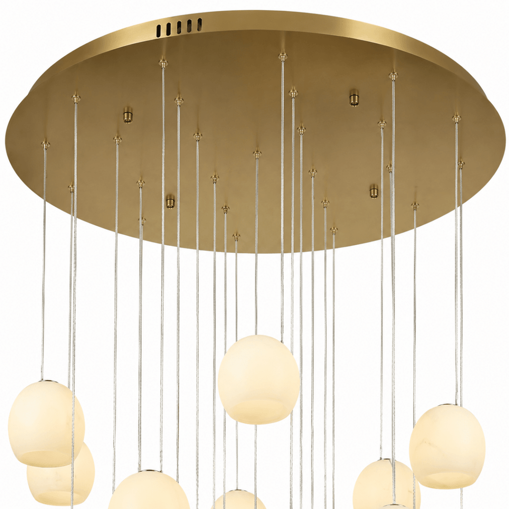 Nivora Cluster Staircase Marble Chandelier