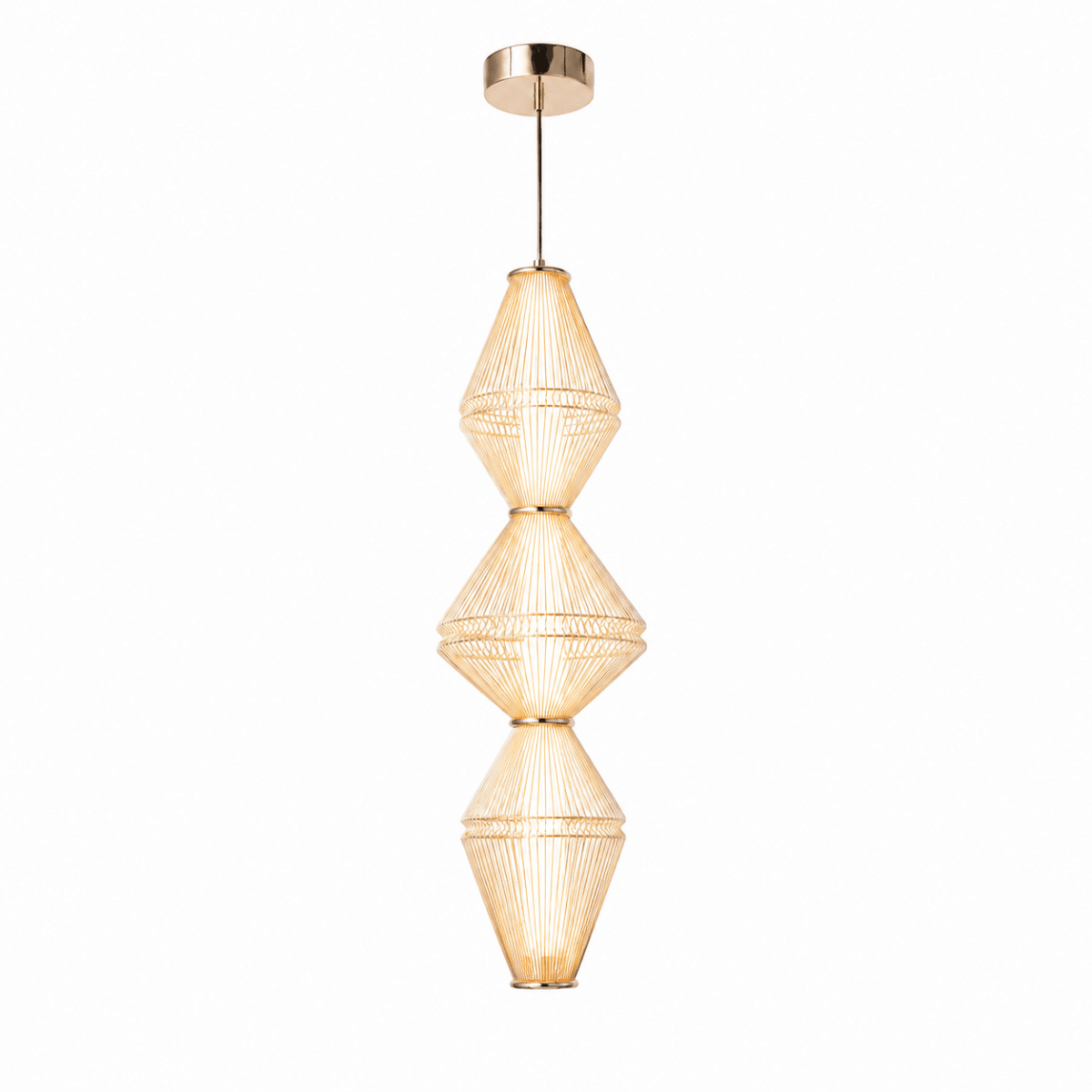Oranique Tiered Wire LED Pendant