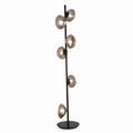 Polara Glass Black Floor Lamp