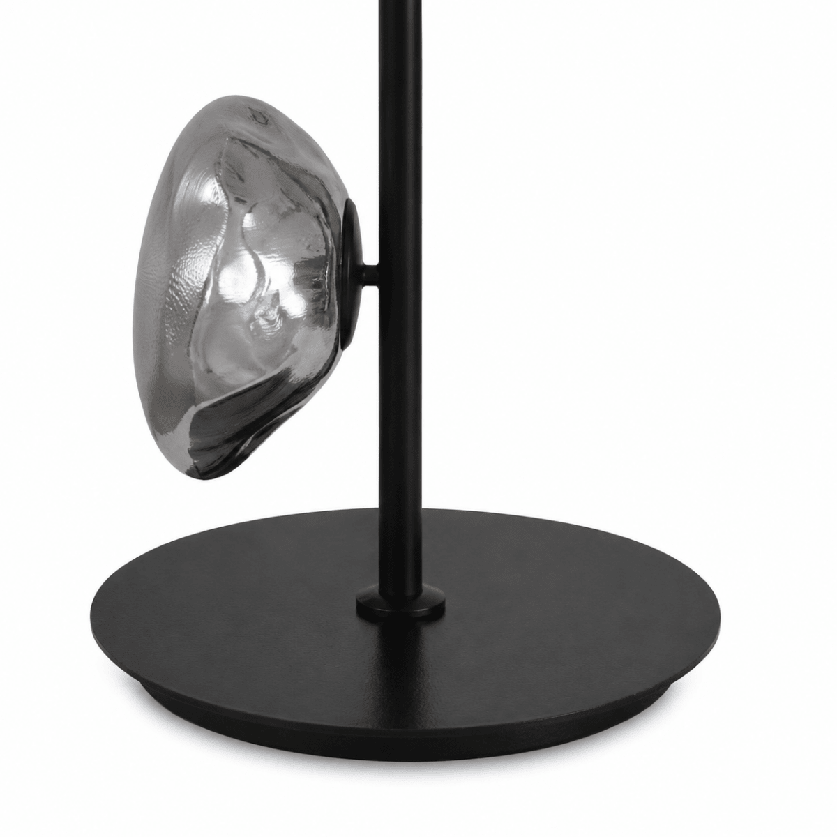 Polara Glass Black Floor Lamp
