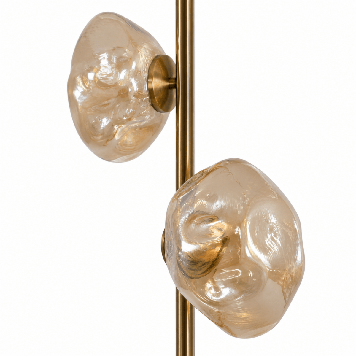 Polara Glass Gold Floor Lamp
