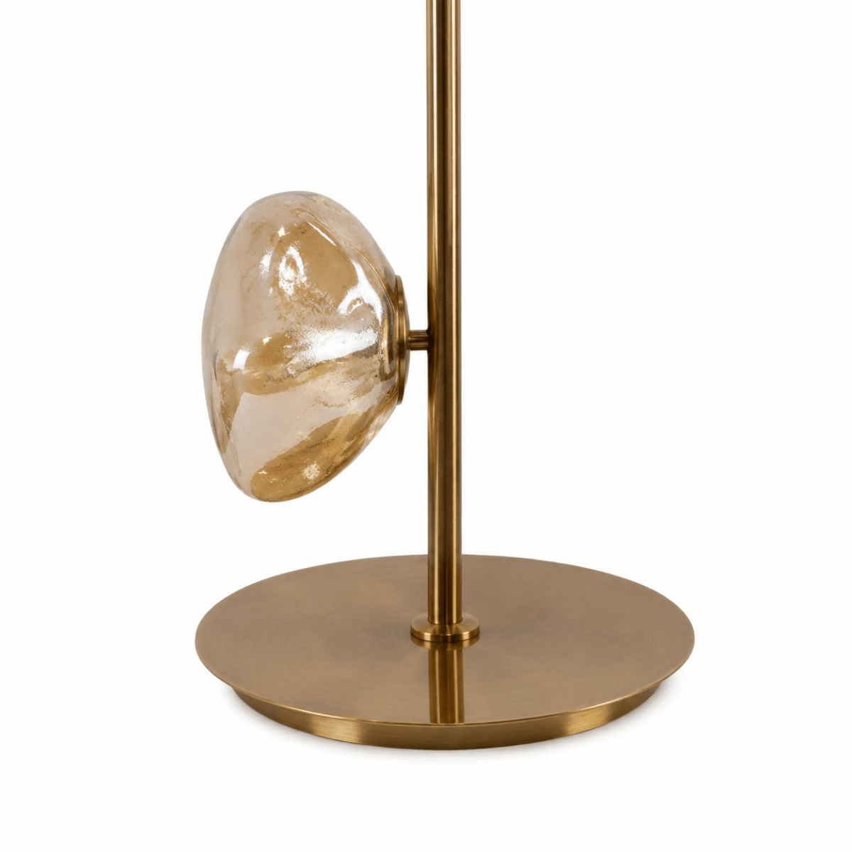 Polara Glass Gold Floor Lamp