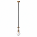 Teara Raindrop Aged Brass Pendant