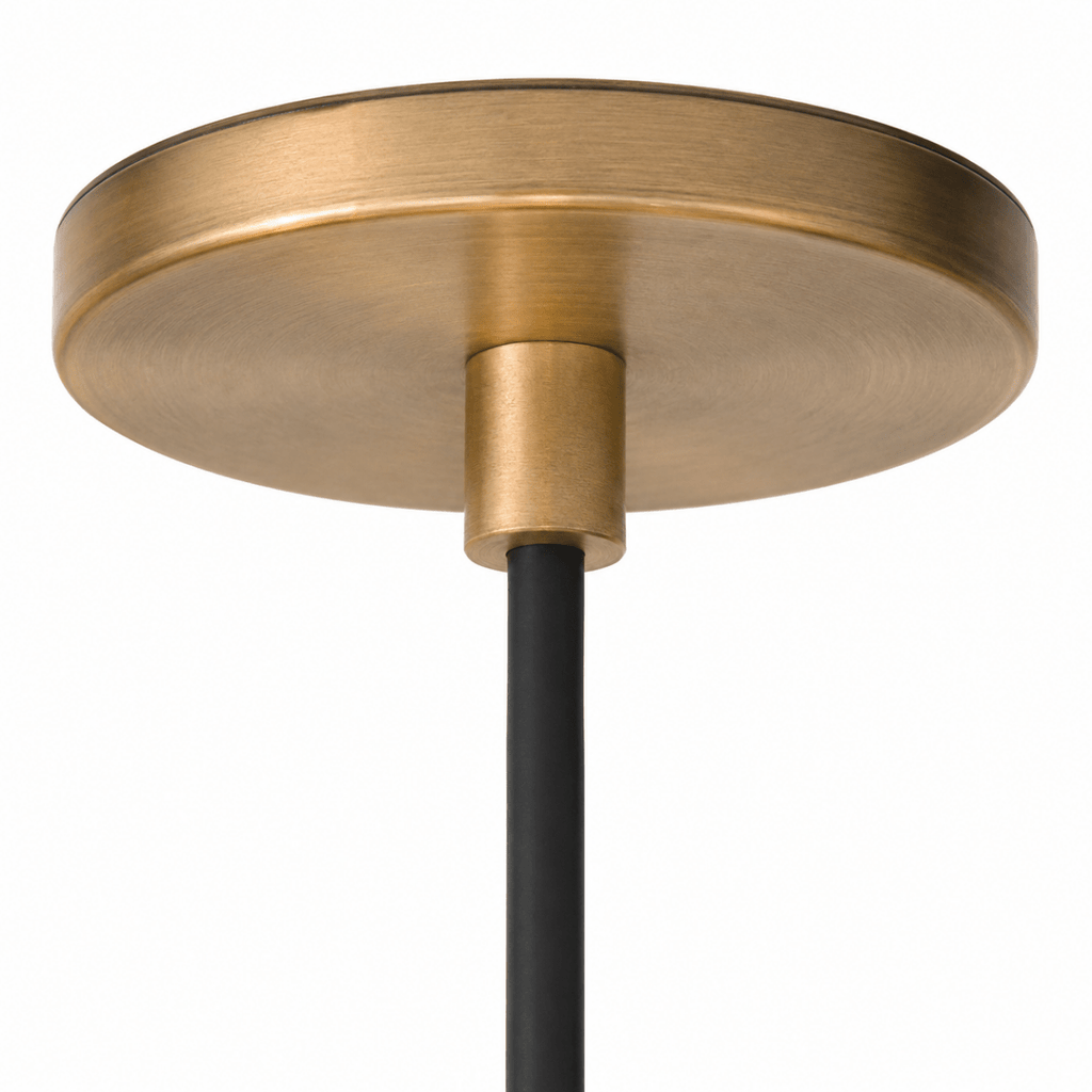 Teara Raindrop Aged Brass Pendant