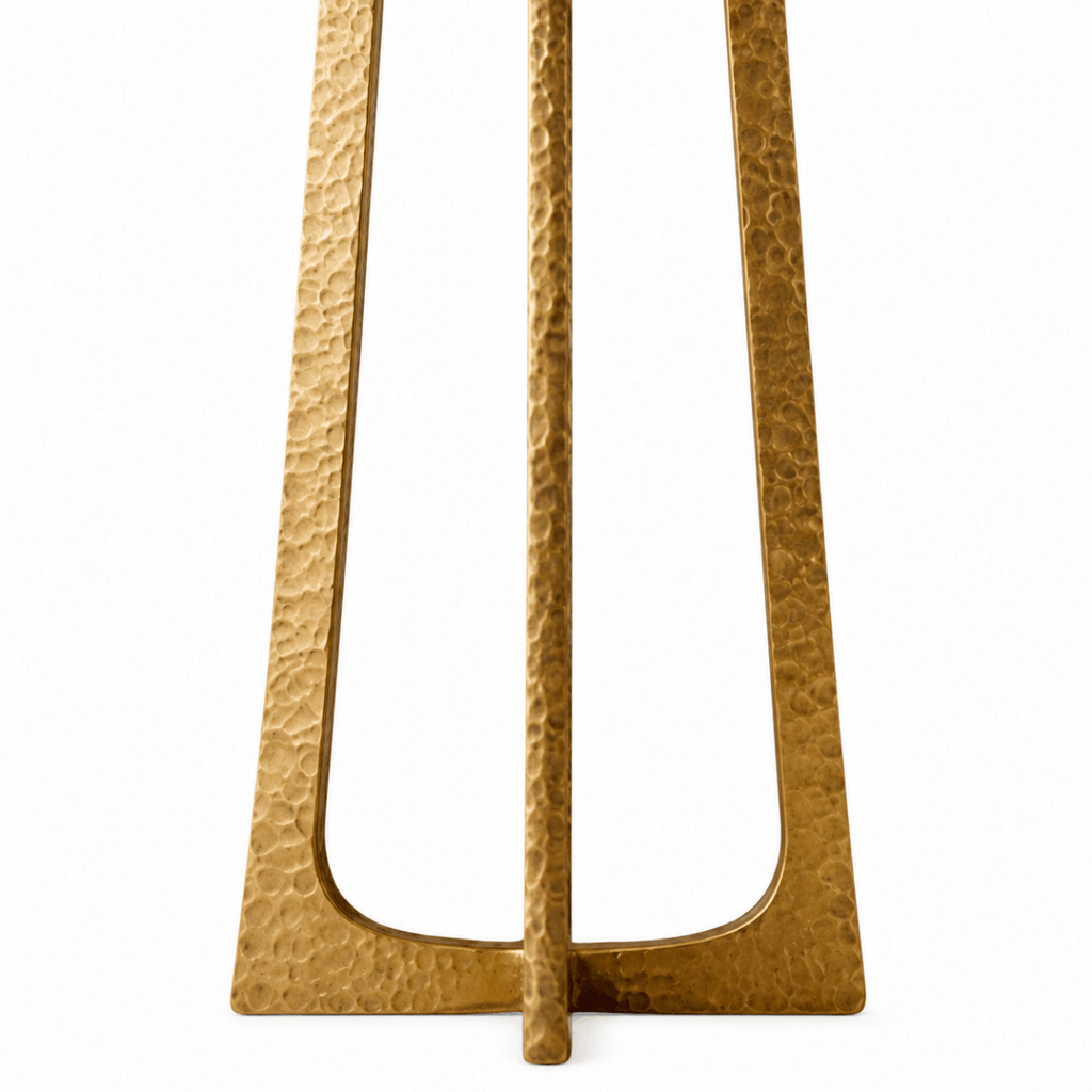 Tressara Aged Brass Hammered Floor Lamp