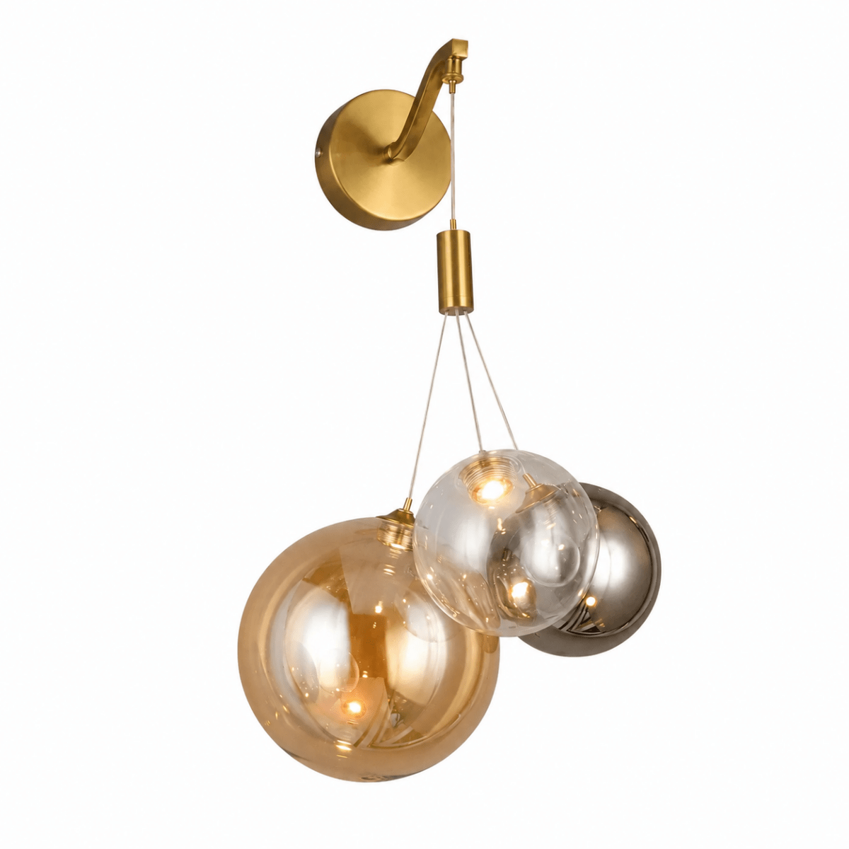 Tricolor Drift 3 - Globe LED Wall Sconce