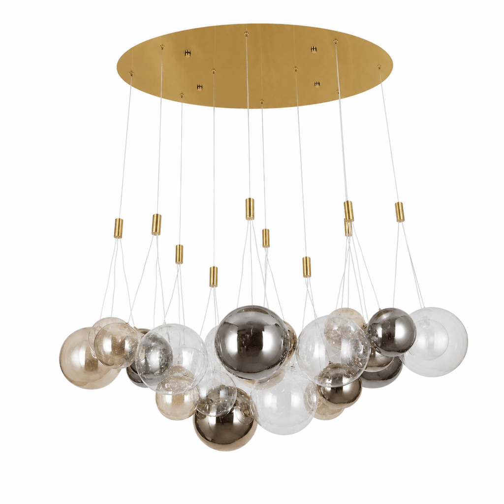 Tricolor Drift 30-Globe LED Chandelier