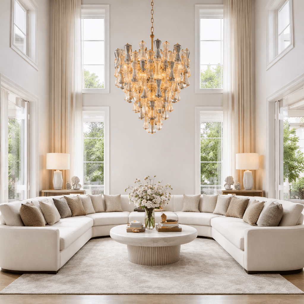 Vega 35" Multi Color Chandelier