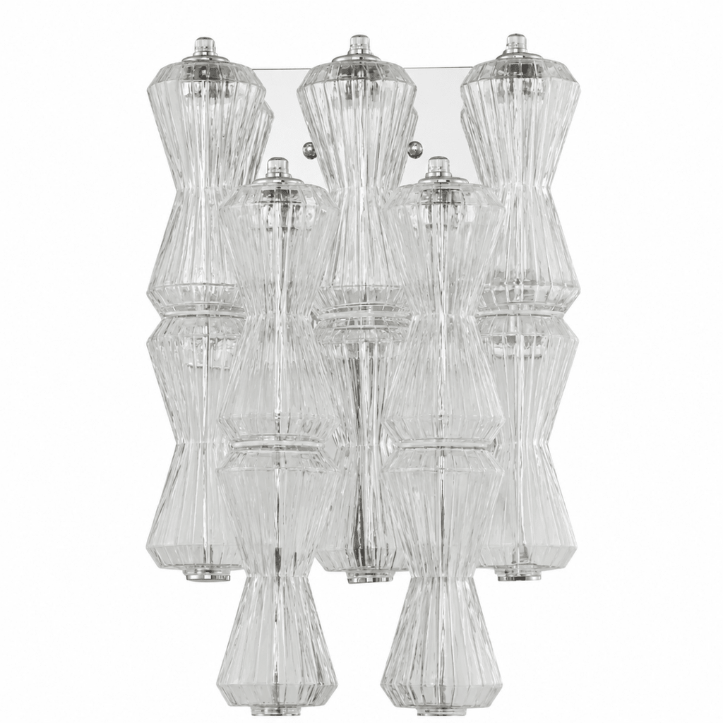 Vega Clear Rainfall Wall Sconce