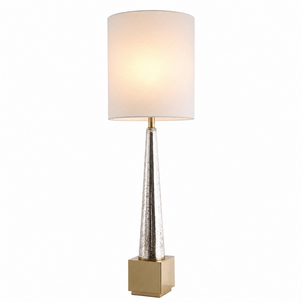 Vela 37 Inch Glass Table Lamp