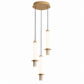 Vertura Cylinder 3-Light Glass Chandelier