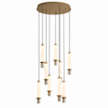 Vertura Cylinder 9-Light Glass Chandelier