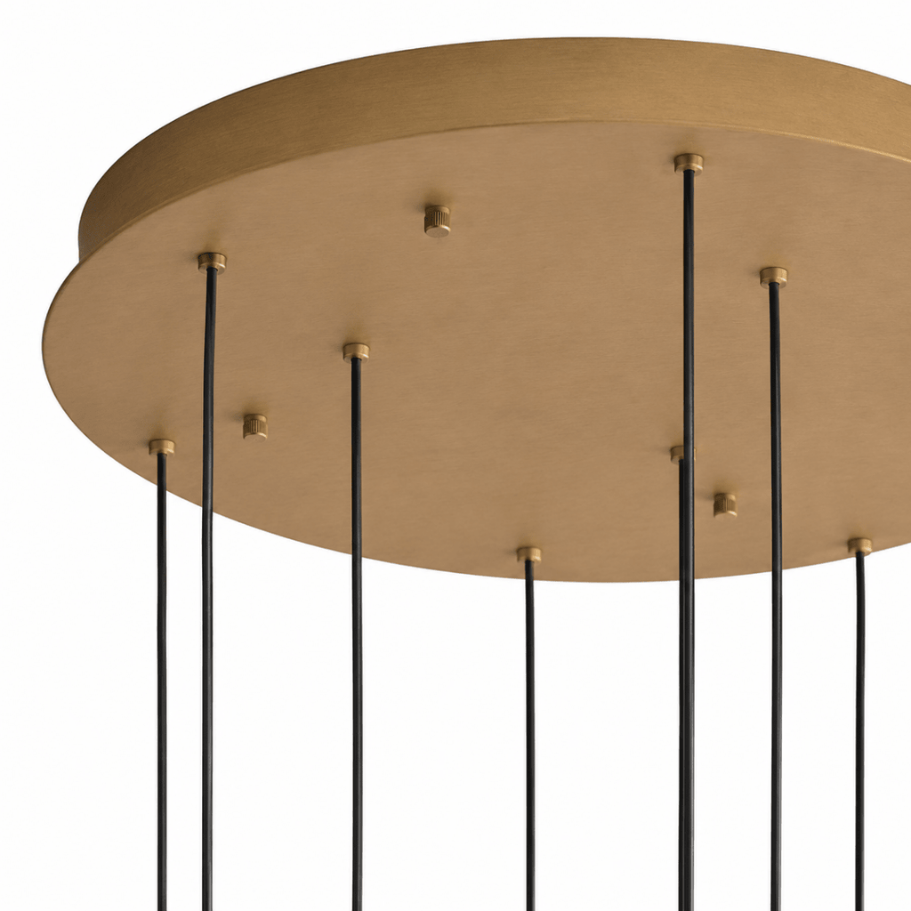 Vertura Cylinder 9-Light Glass Chandelier