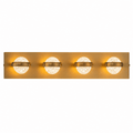 Weston 4 - Globe Aged Brass Led Vanity Light