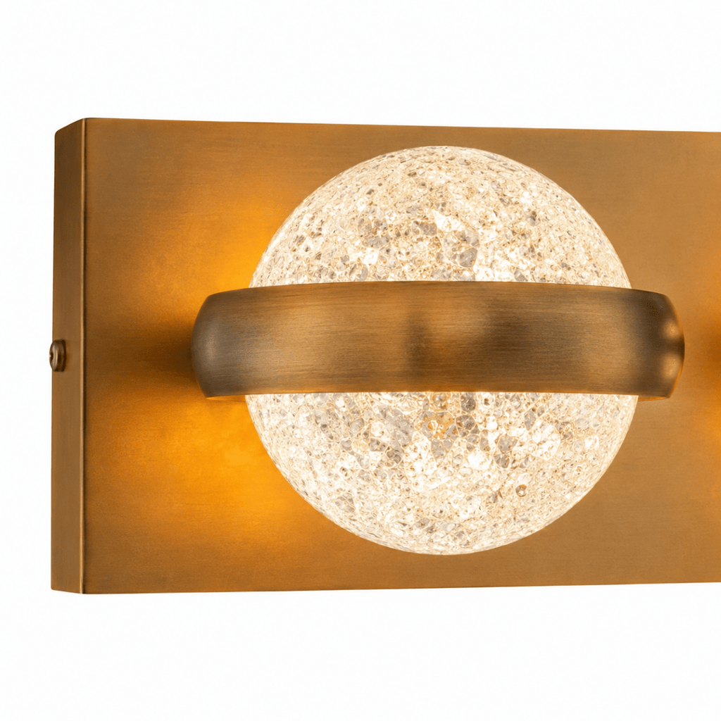 Weston 4 - Globe Aged Brass Led Vanity Light
