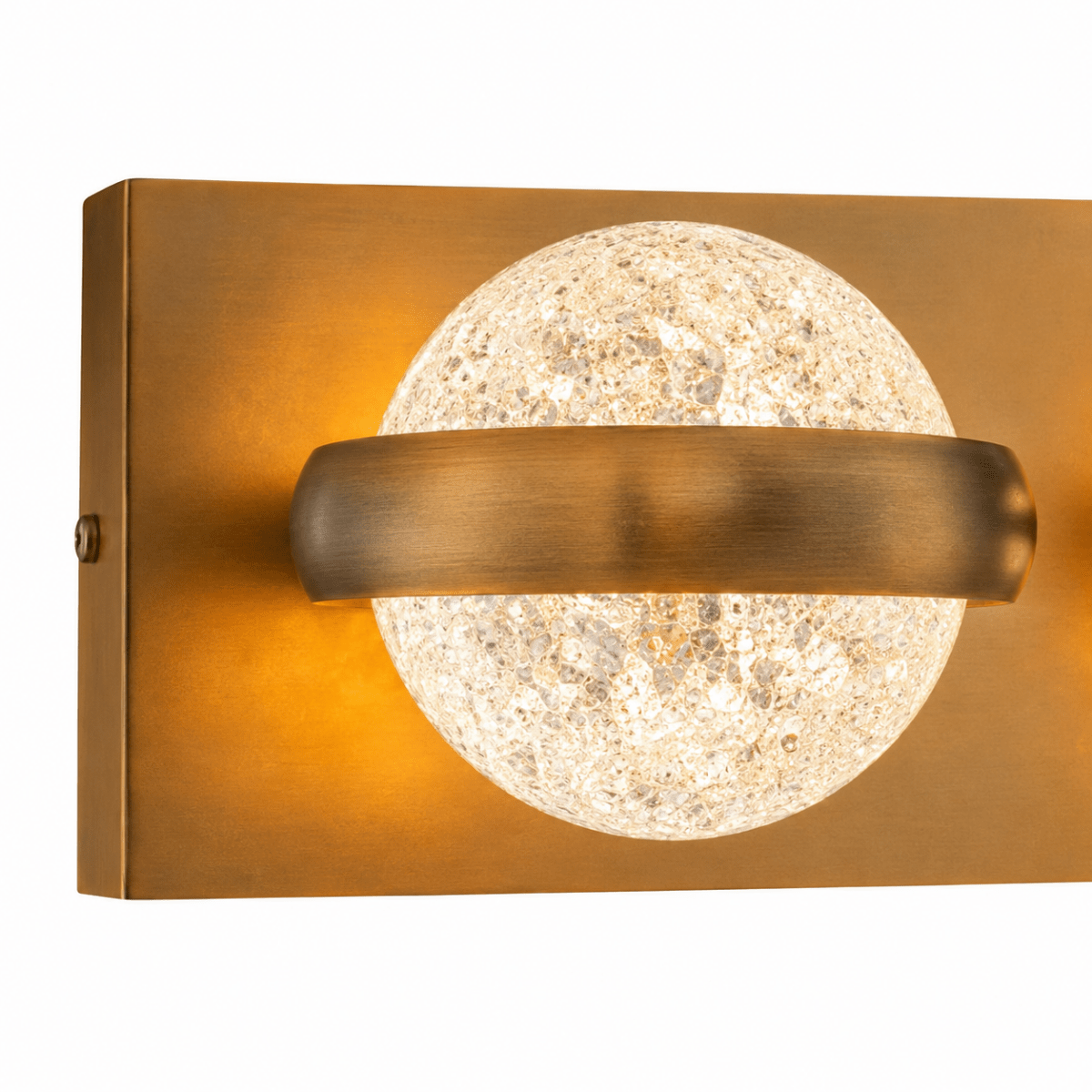 Weston 4 - Globe Aged Brass Led Vanity Light