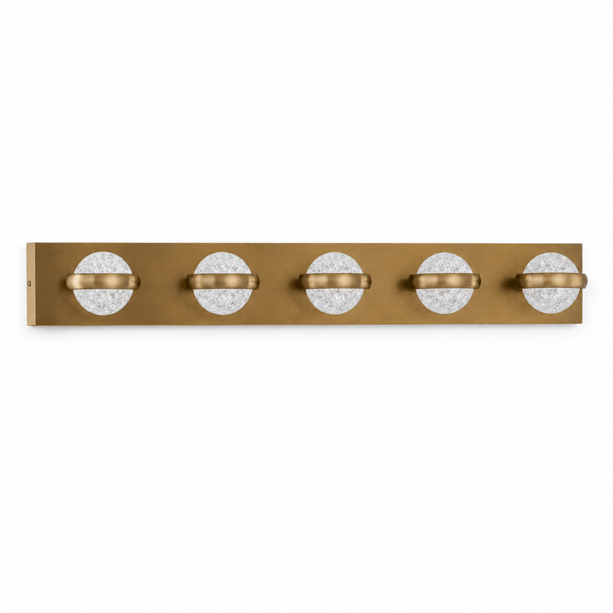 Weston Globe Aged Brass Vanity Light