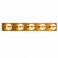 Weston Globe Aged Brass Vanity Light